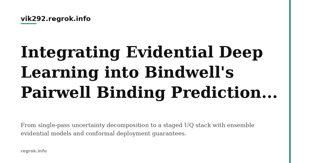 Evidential Deep Learning for Pairwell